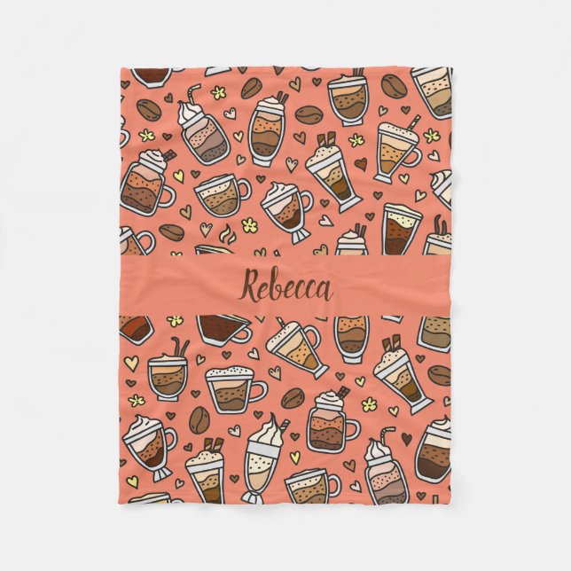 Manta Polar Coffee Blanket Acogedor Para Relajarse Con Sips (Anverso)