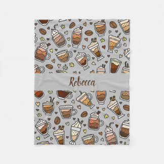 Manta Polar Coffee Blanket Acogedor Para Relajarse Con Sips