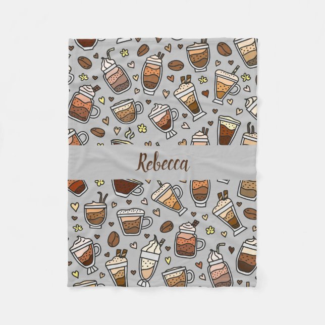 Manta Polar Coffee Blanket Acogedor Para Relajarse Con Sips (Anverso)