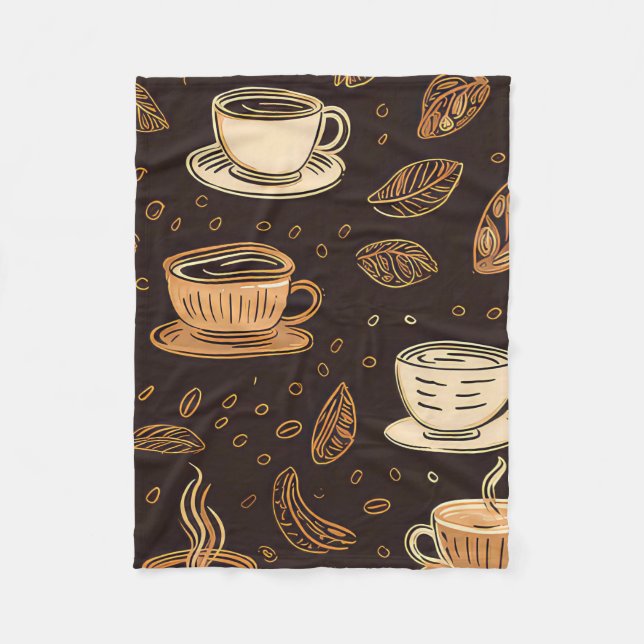 Manta Polar Coffee Design blanket (Anverso)
