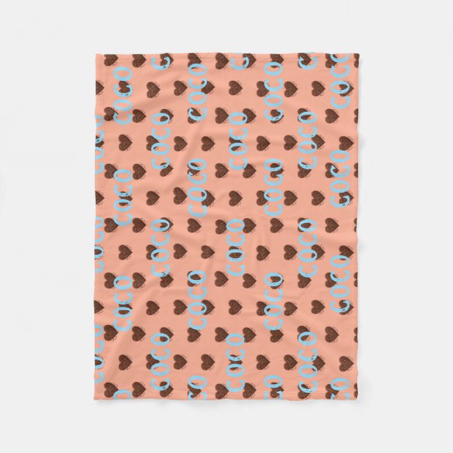 Manta Polar Coffee Heart (Anverso)