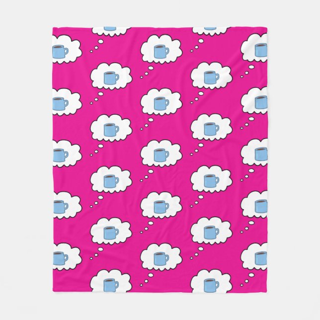 Manta Polar Coffee Mug Thought Bubble Magenta (Anverso)