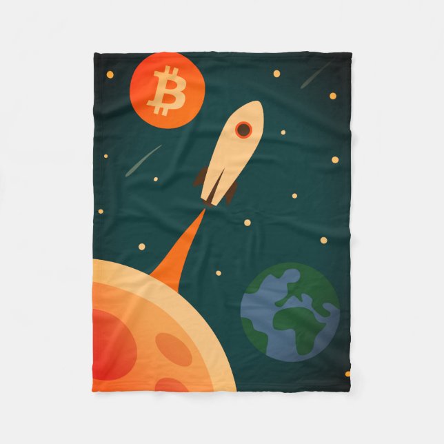 Manta Polar Cohete Bitcoin (Anverso)