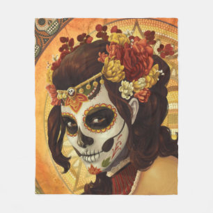 Manta Polar Cojín decorativo Dia De Los Muertos