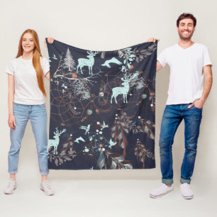 Manta Polar Cojín decorativo "Dreamcatcher Forest"