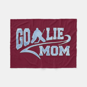 Manta Polar Cola atlética de la mamá del portero del hockey