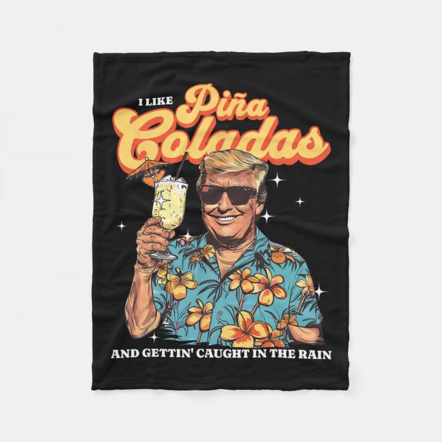 Manta Polar Coladas Donald Trump vacaciones de verano en Hawái (Anverso)