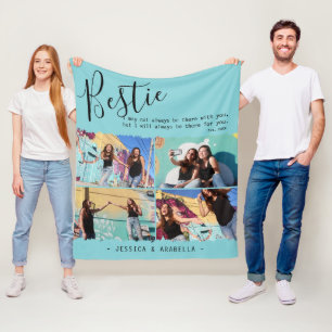 Manta Polar Colage de Fotos con Citas Personalizadas de Mejore