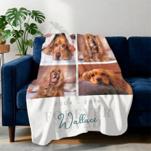 Colage de Fotos Memorial de Perro Mascota Amado po