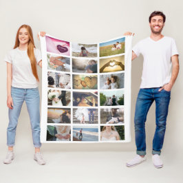 Manta Polar Colaje de Fotos Personalizado