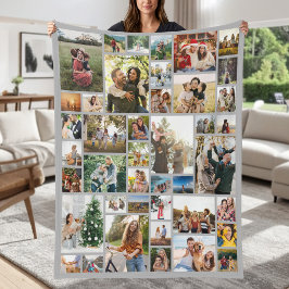 Manta Polar Colaje de fotos personalizado 42