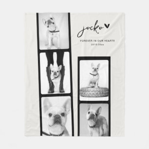 Manta Polar Colaje de tira de fotos personalizadas para memori
