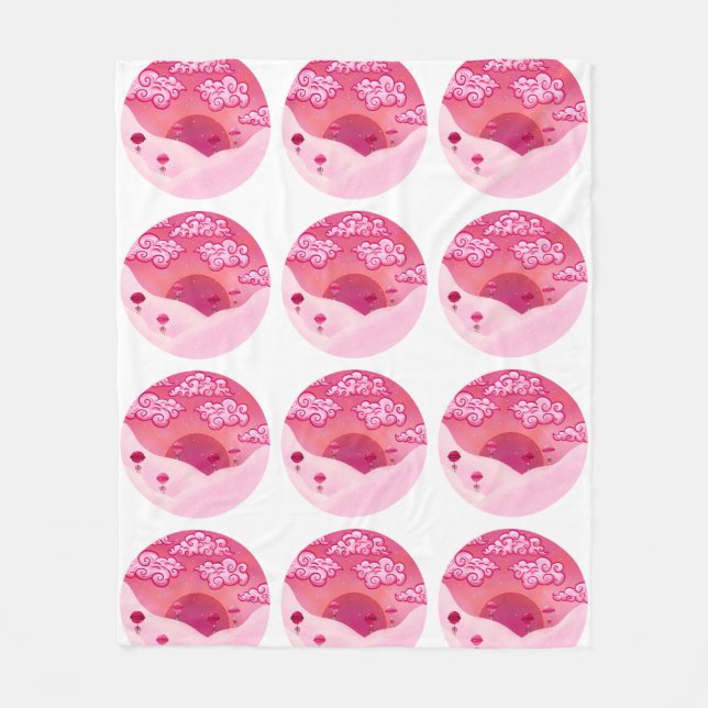 Manta Polar Colas y nubes de bonito (Anverso)