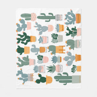 Manta Polar Colección Cactus en diseño de ollas