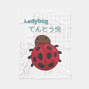 Manta Polar Colección Cute Ladybug-Kawaii