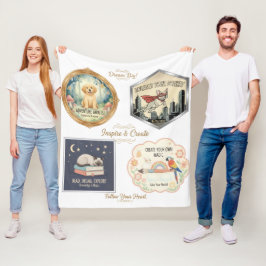 Manta Polar Colección de arte de animales y niños inspiradores