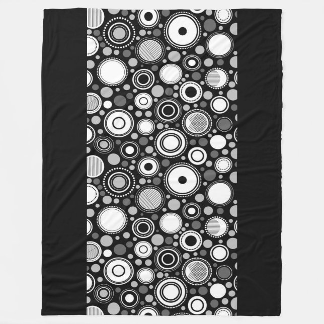 Manta Polar Colección de la familia Burton Gris/Negro/Blanco (Anverso)