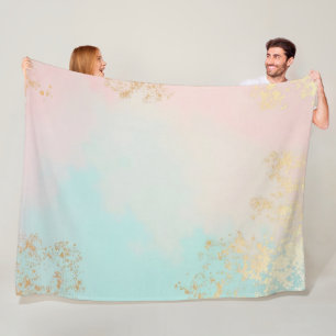 Manta Polar Colección de lujo moderna rosa suave menta de lujo