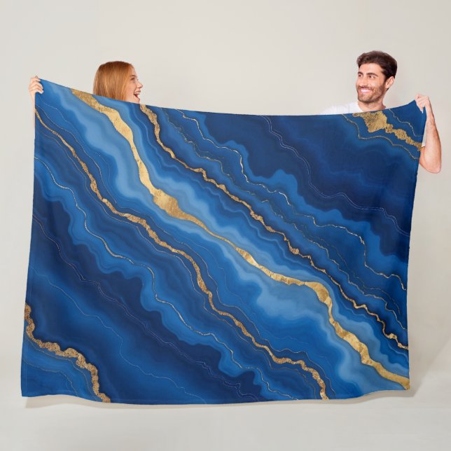 Manta Polar Colección de mármol oro real de moda (In situ)