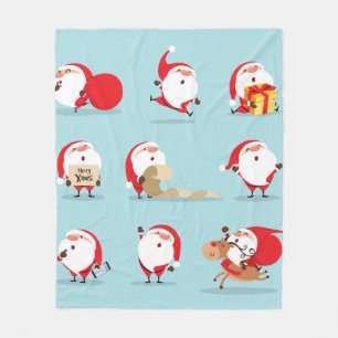 Manta Polar Colección de navidades santa claus