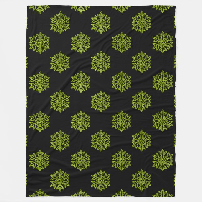 Manta Polar Colección de Navidades simples - Copo de nieve (Anverso)