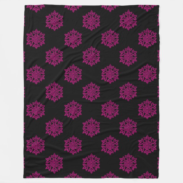 Manta Polar Colección de Navidades simples - Copo de nieve (Anverso)