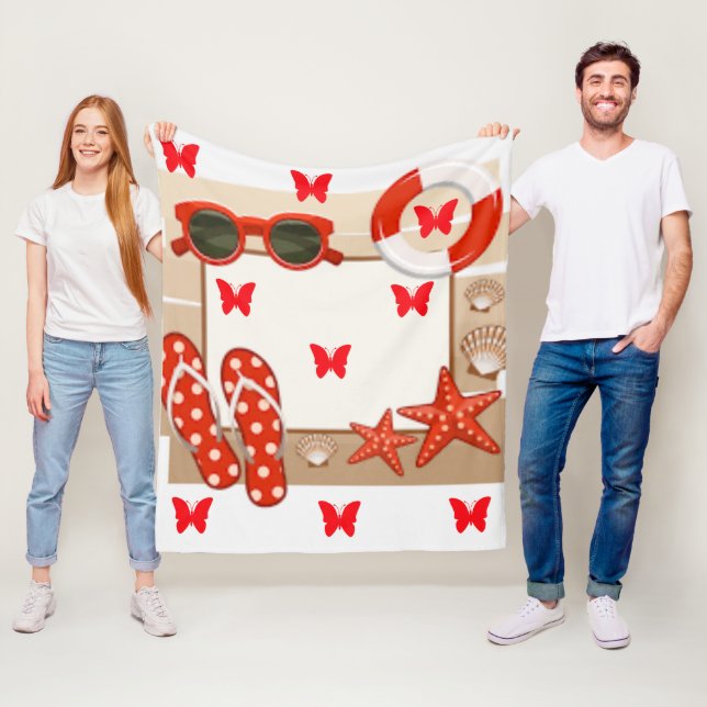 Manta Polar Colección de puntos de bonito en polka - Funda (In situ)