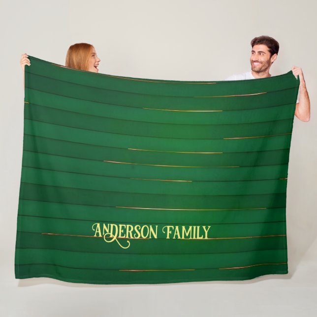 Manta Polar Colección de textura de línea de oro verde de moda (In situ)