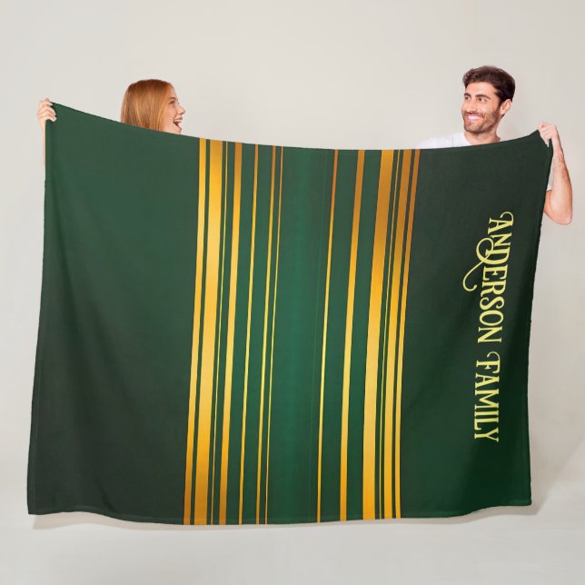 Manta Polar Colección de Textura Green Gold de Linen Luxury (In situ)