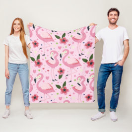 Manta Polar Colección de Verano Flamingo Uno Diseño 9