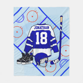 Manta Polar Colección del dormitorio del hockey sobre hielo de
