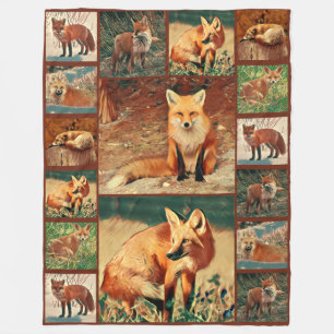 Manta Polar Colección del Fox rojo