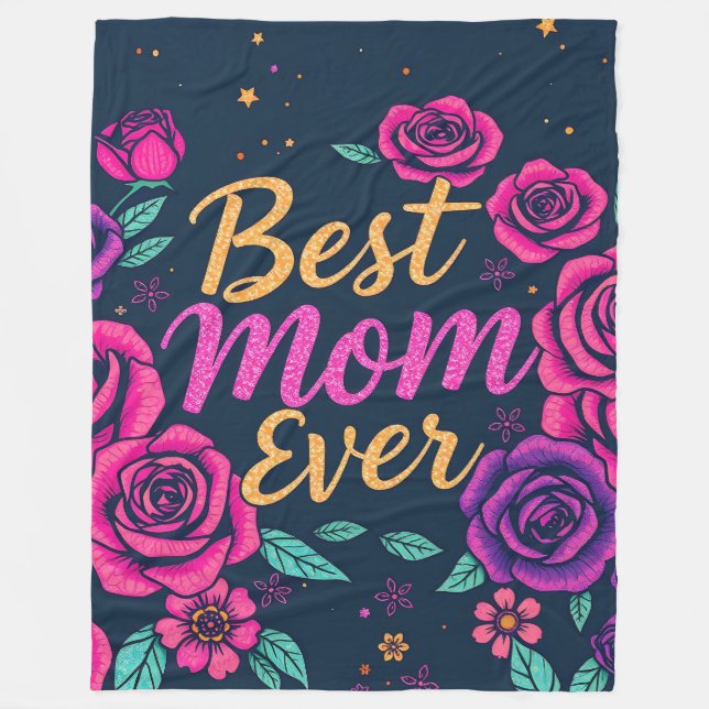 Manta Polar Colección Floral Popular de Regalo de Lujo (Anverso)