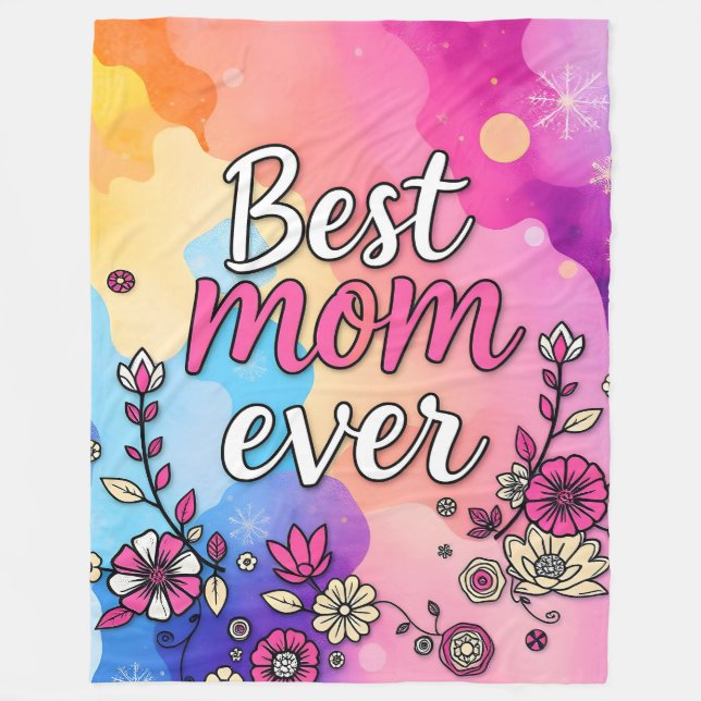 Manta Polar Colección Gift Luxury Floral Trendy (Anverso)