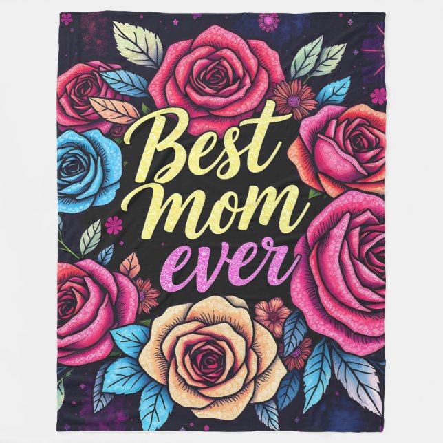 Manta Polar Colección popular de flores de lujo de regalo (Anverso)