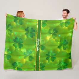 Manta Polar Colección Trendy Green Clover 4