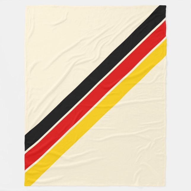 Manta Polar Colegio Antiguo estriba rayas de Carreras retro de (Anverso)