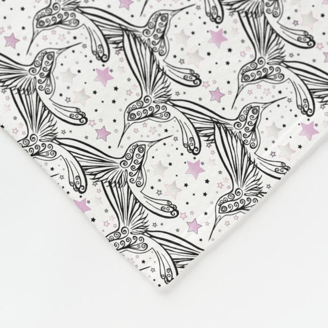 Manta Polar Colibríes IV (Esquina)