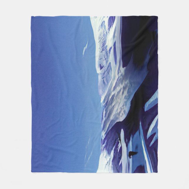 Manta Polar Colinas nevadas, panorama invernal (Anverso)