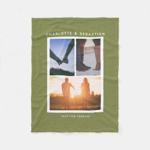 Manta Polar Collage de 3 fotos personalizado