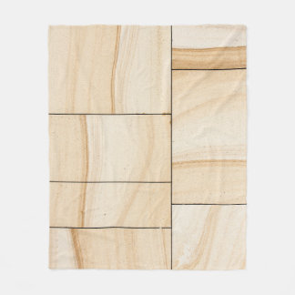 Manta Polar Collage de baldosas de cerámica marrón