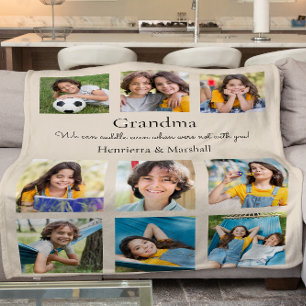Manta Polar collage de fotografías modernas y personalizadas e