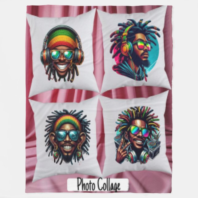 Manta Polar Collage de fotos (Anverso)