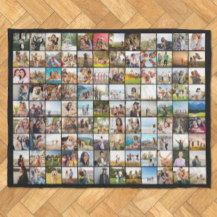 Manta Polar Collage de fotos 108 personalizado y moderno senci