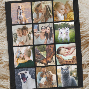 Manta Polar Collage de fotos 12 personalizado