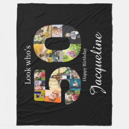 Manta Polar Collage de fotos 50.º cumpleaños