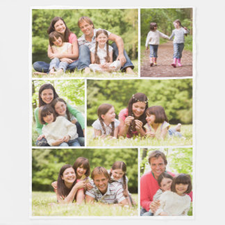 Manta Polar Collage de fotos 6 Imágenes