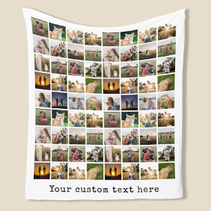 Manta Polar Collage de fotos 72 personalizado