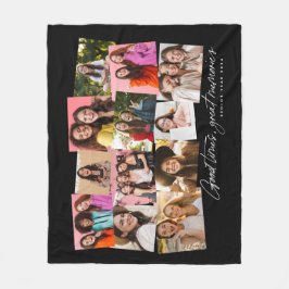 Manta Polar Collage de fotos buenos tiempos grandes recuerdos