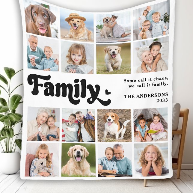 Manta Polar Collage de fotos de 16  personalizados de FAMILIA  (Subido por el creador)